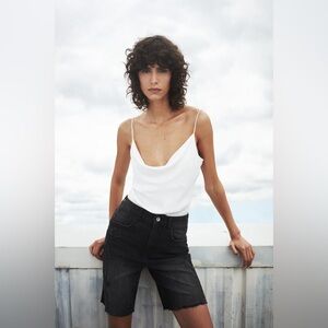 Zara Chemise with Spaghetti Straps